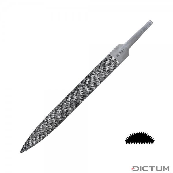 Raspa di precisione DICTUM »Flat Cut«, mezzo tonda, taglio 6, l. taglio 200 mm