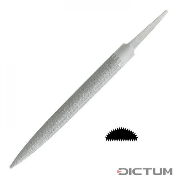 Glardon/Vallorbe Valtitan Half-Round File, Cut 0, Length 200 mm