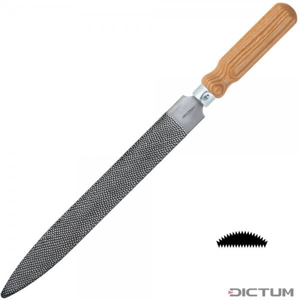 DICTUM Präzisionsraspel, Kabinett, mit Griff, Hieb 4, Hieblänge 250 mm