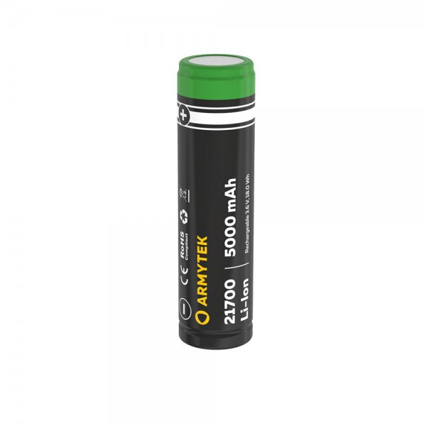 Armytek Lithium-ion Battery 21700, 5000 mAh