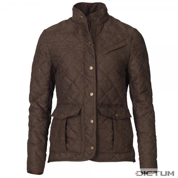Laksen Ladies Quilted Jacket »Hampton«, Brown, Size 38