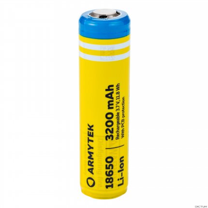 Armytek Lithium-ion Battery 18650, 3200 mAh