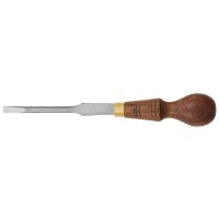 Cabinet Screwdriver, Slotted, 9 mm, Oiled Walnut Handle