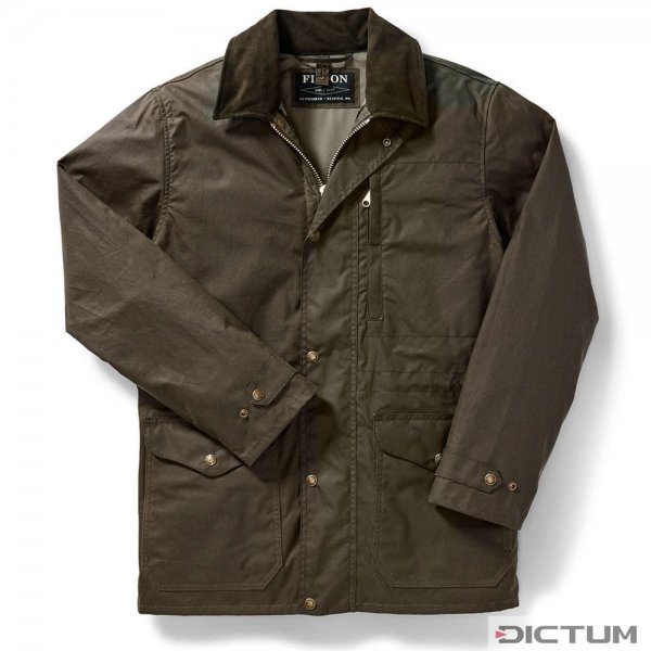 Filson Cover Cloth Mile Marker Coat, Otter Green, L