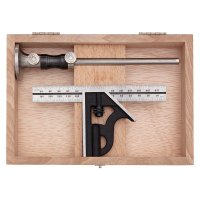 Tools for Marking and Checking, Wooden Case, 2-piece Set
