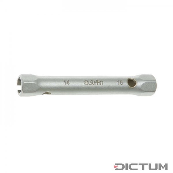 Summit Tubular Wrench for Guitar Making, 14 / 15 mm (14 mm grooved)