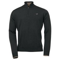 Laksen Męski sweter Laksen Męski sweter zapinany na zamek Norfolk, oliwkowy, rozmiar 3XL