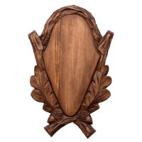 Trophée » Chevreuil «, sculpté à la main, teinté brun