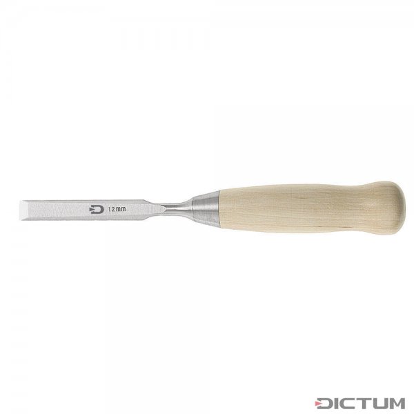 Ciseau à bois DICTUM, forme courte, largeur de lame 12 mm