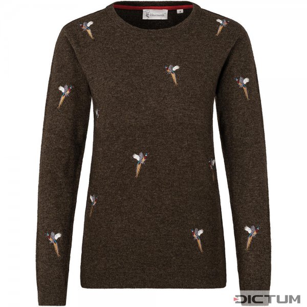 Hartwell »Amanda« Ladies Sweater, »Pheasants«, Brown, Size S