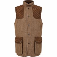 Kamizelka myśliwska męska Kamizelka myśliwska męska „Shooter Tweed”, kasztan, rozmiar 54