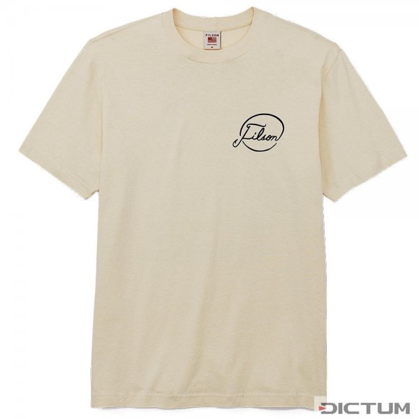 Filson S/S Pioneer Graphic T-Shirt, Stone/Fishing Tourney, Größe XXL