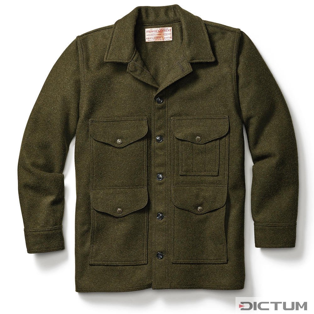 Filson Mackinaw Wool Cruiser Forest Green Size M Clothing Dictum
