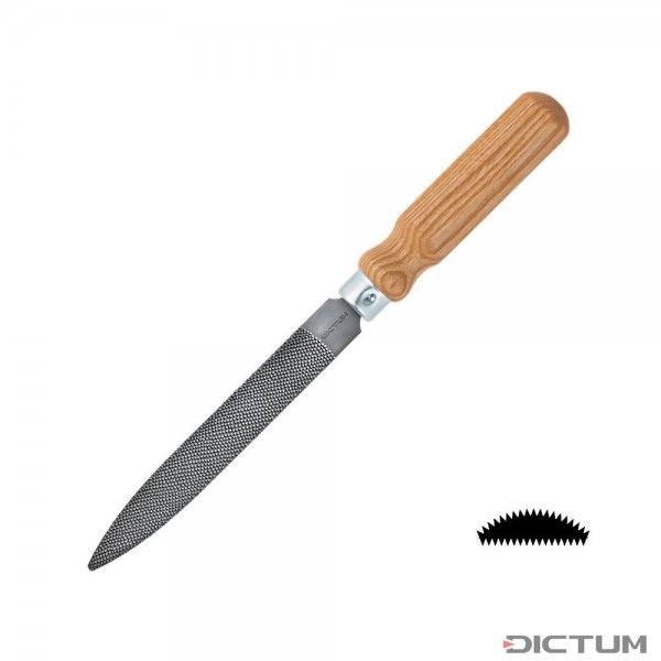 Raspa cabinetprec. DICTUM »Flat Cut«/ con manico, taglio 6, l. taglio 150 mm