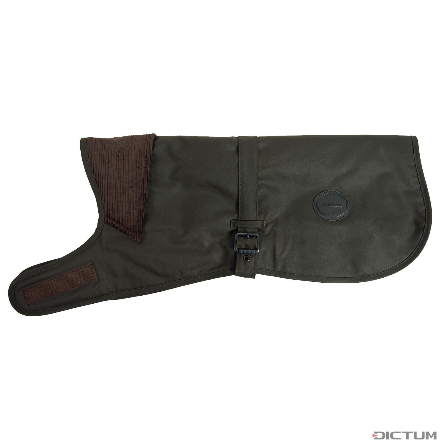 Barbour Waxed Dog Coat Olive Size S Dog Supplies Dictum