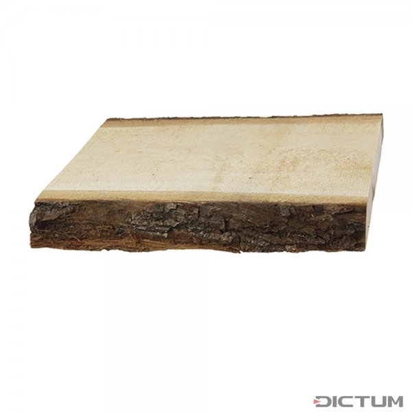 Lindenholzbretter mit beidseitiger Baumkante, sägerau, 1000 mm Länge