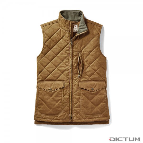 Filson Ladies Quilted Mile Marker Vest Tan XS Workwear Dictum