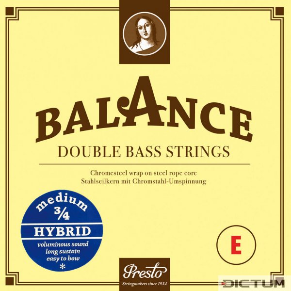 Presto Balance Hybrid Saiten, Bass 3/4, Satz