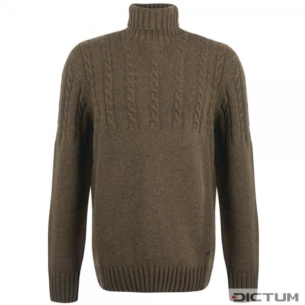 Barbour Men's Cable-knit Turtleneck Sweater, Willow Green, Size XL