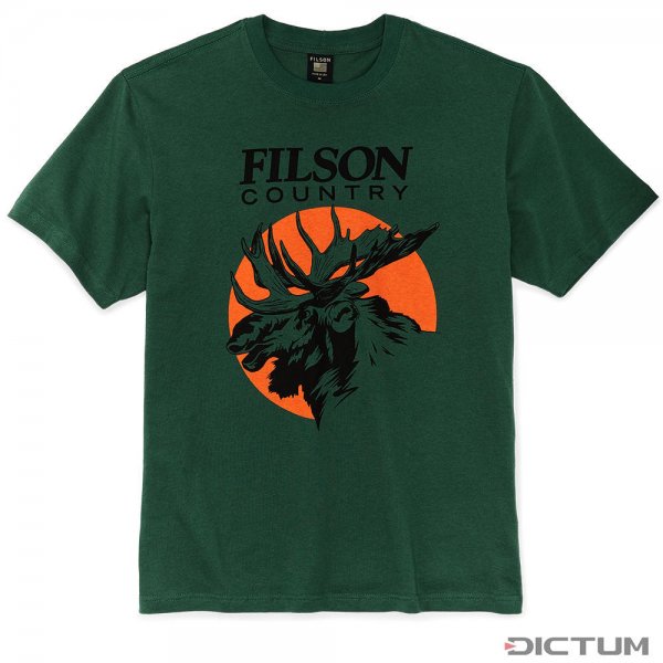 Filson S/S Pioneer Graphic T-Shirt, Green Moose, taglia S