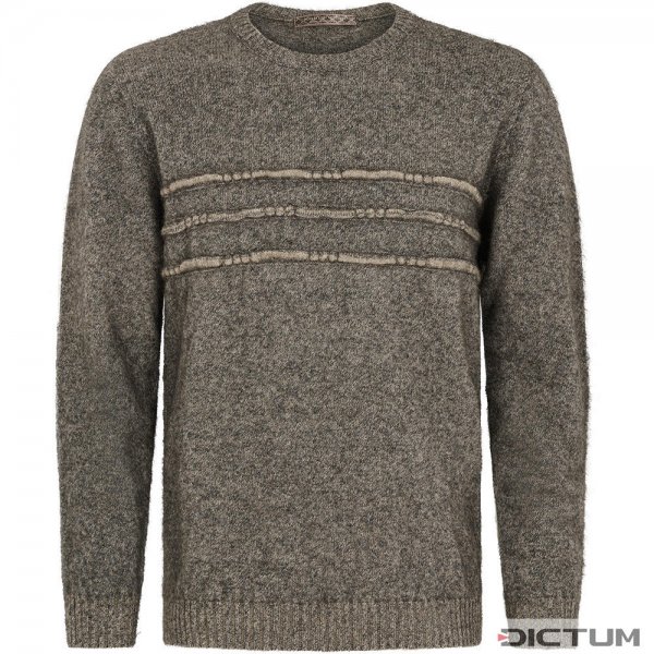 Possum Merino Men’s Sweater, Grey Melange, Size L