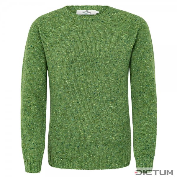 Damen Donegal Pullover, grün, Größe L