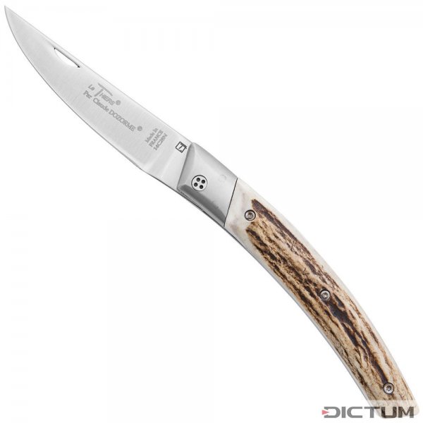 Couteau pliant Le Thiers RLT, corne de cerf