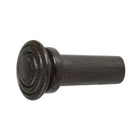 Bouton, rainuré, tête plate, ébène, violon 4/4 - 3/4, medium