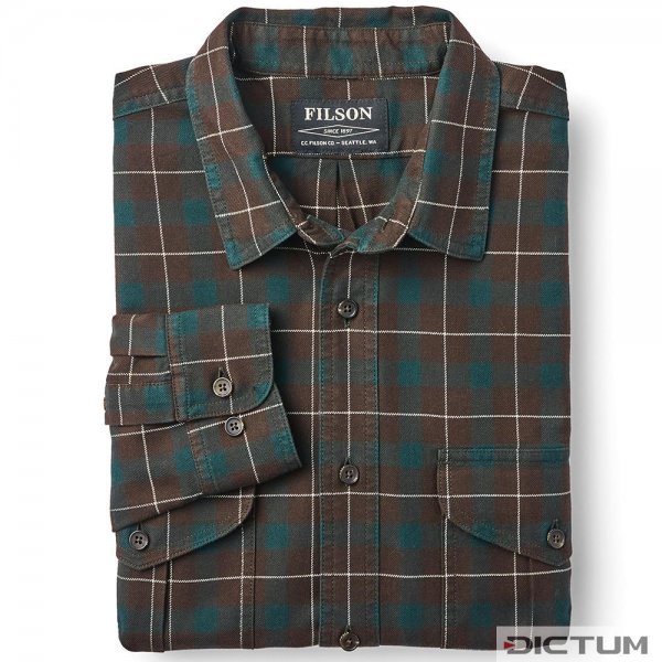 Filson LT WT Alaskan Guide Shirt, Chequered, Size L