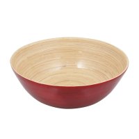 Bamboo Bowl Shallow, Red