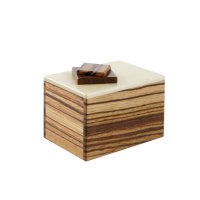 Caja de trucos madera de cebrano, madera de cornejo