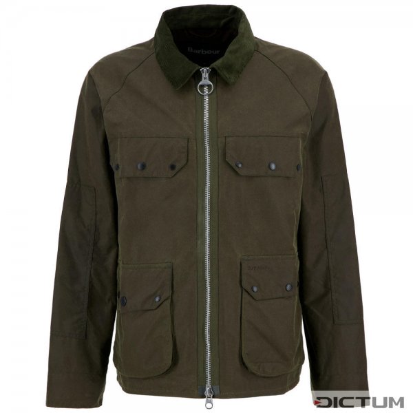 Barbour Męska kurtka woskowana „Re-Engineered Short Bedale”, buk, rozmiar L