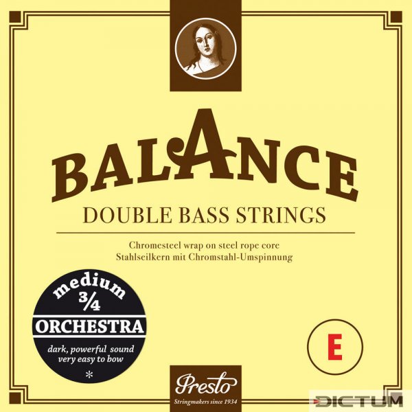 Jeu de cordes Balance Orchestra de Presto, basse 3/4