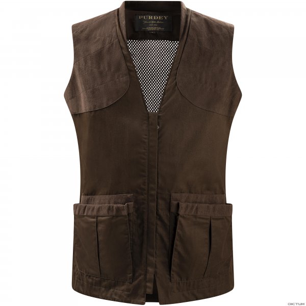 Purdey Men's Summer Sporting Vest, Dark Green, Size M