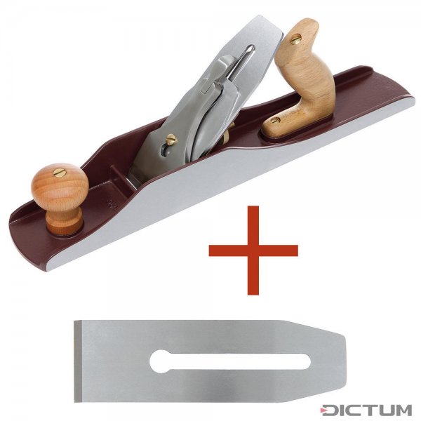 Garlopa corta DICTUM Nº 6, cuchilla SK4, incl. cuchilla de repuesto