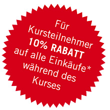 10% Rabatt für Workshopteilnehmer