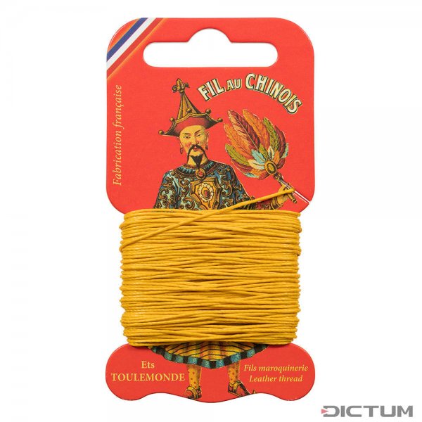 »Fil au Chinois« Waxed Linen Thread, Apricot, 15 m