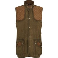 »Shooter« Men’s Hunting »Shooter« Men’s Hunting Vest, Leather, Forest Green, Size 52