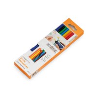 Glue Sticks Coloured, 7 mm, mixed, 16-Piece Set