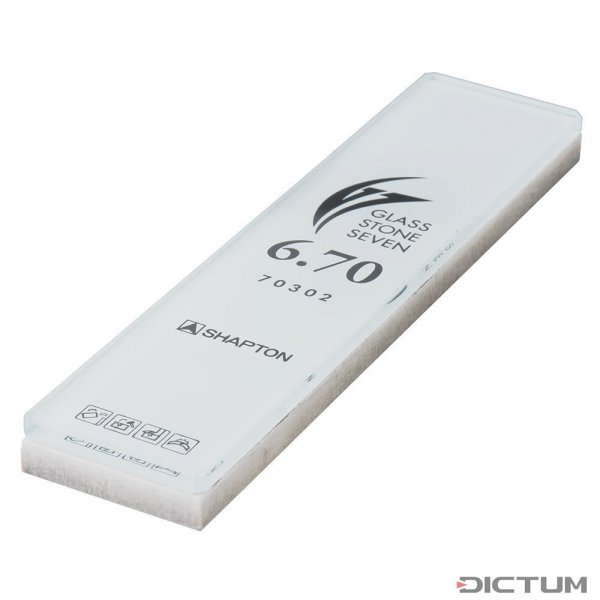 Shapton »Seven« HR Glass Stone Sharpening Stone, Grit 2000 (6.7 Microns)