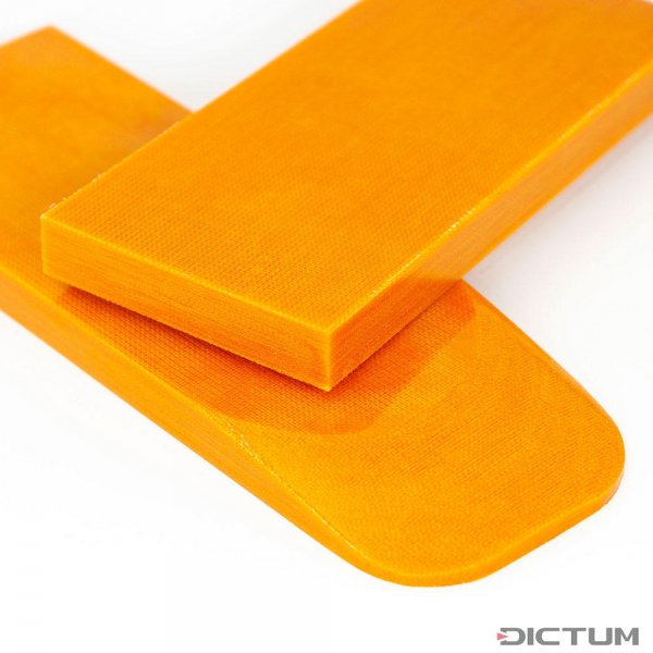 Lněná mikarta, oranžová, 254 x 38 x 3 mm