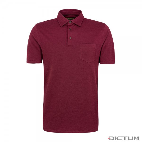 Purdey »Berkshire« Men's Polo Shirt with Chest Pocket, Audley Red, Size XL