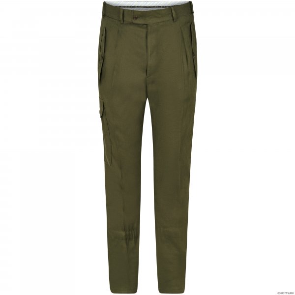 Pantalones de caza para hombre Habsburg »Walter«, algodón/lino, oliva, talla 50