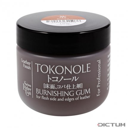 Gomme de finition pour cuir Tokonole, 120 g, marron