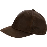 Base Cap z koziej skóry Base Cap z koziej skóry nappa, brąz/antyk, rozmiar M (57/58)