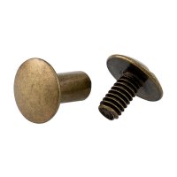 Ivan 螺钉铆钉，10 对，净长 10 毫米，古铜色