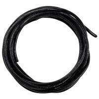 Pasek z bydlęcej skóry Pasek z bydlęcej skóry faledrowej, Ø 2,5 mm, okrągły, czarny, 1,8 m
