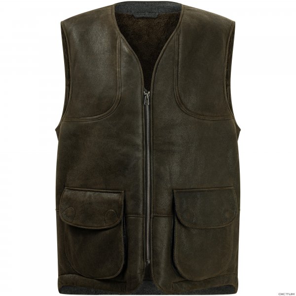 Meindl Herren Lammfell-Weste »Urban Gardener«, dusty green, Größe 50