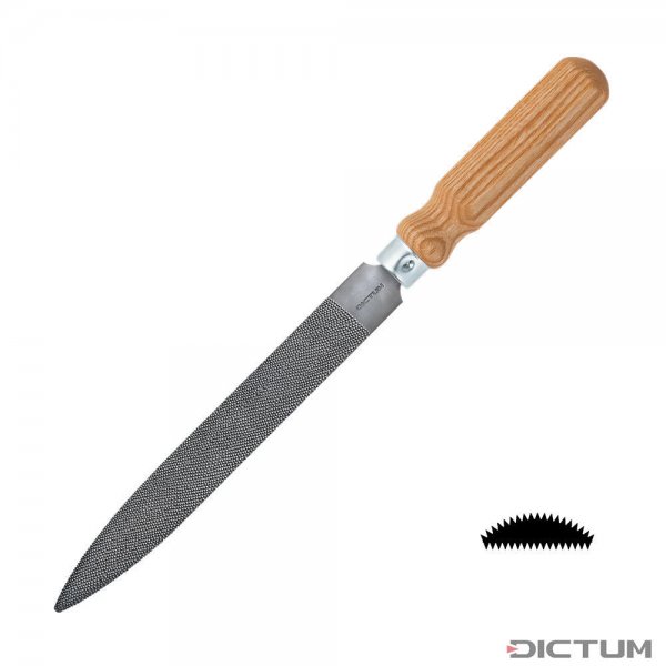 Raspa prec. DICTUM »Ultra«, cabinet, con manico, taglio 10, l. taglio 200 mm