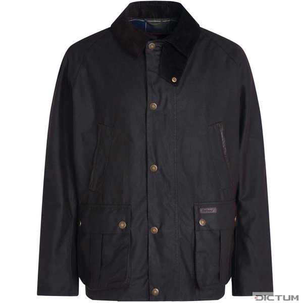 Barbour »Halton« Men's Wax Jacket, Rustic, Size S